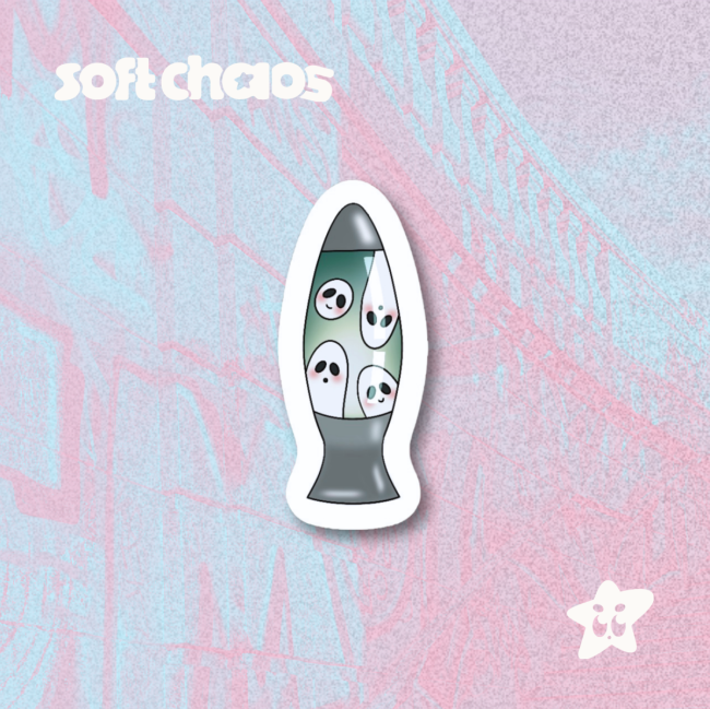 ghost lamp sticker