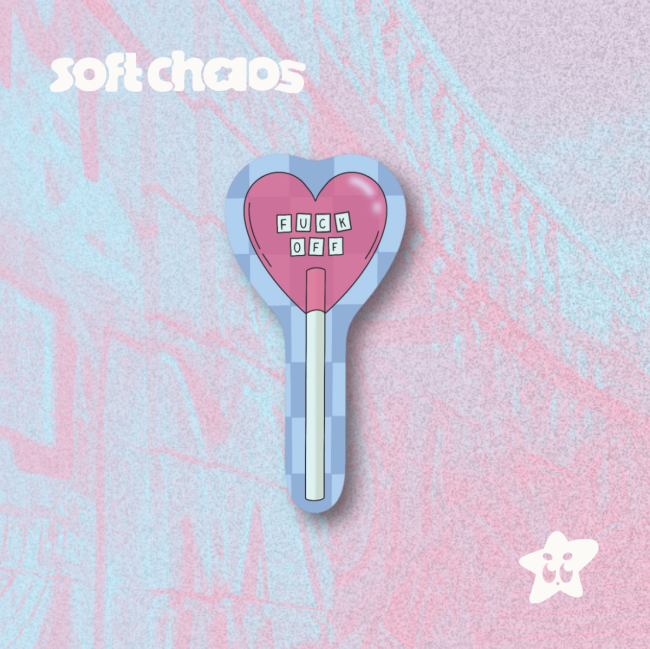 fuck off lolipop sticker